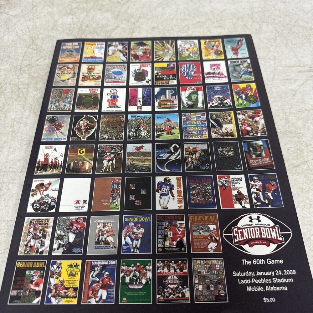 Under Armour 2009 Senior Bowl Football Game Program Annual All-Star Crimson Tide
